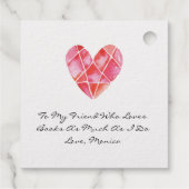 Ex Libris Dog Library Book C;lub Freundschaft Geschenkanhänger (Rückseite)