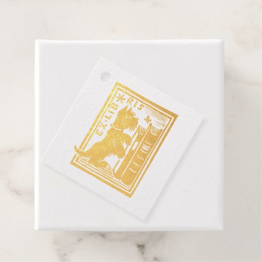 Ex Libris Dog Library Book C;lub Freundschaft Geschenkanhänger (Mit Box)