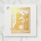 Ex Libris Dog Library Book C;lub Freundschaft Geschenkanhänger (Vorderseite)