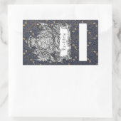 Ex-Libris Dragon-Buchzeichen Rechteckiger Aufkleber (Tasche)