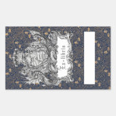 Ex-Libris Dragon-Buchzeichen Rechteckiger Aufkleber (Vorderseite)