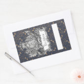 Ex-Libris Dragon-Buchzeichen Rechteckiger Aufkleber (Umschlag)