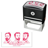Ex Libris - Drei Männer v5 Permastempel (Beispiel)