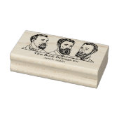 Ex Libris - Drei Männer v6 Gummistempel (Stempel)