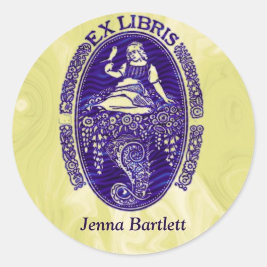 Ex Libris Dutch Blue Sticker (Vorderseite)