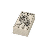 Ex Libris - Eule Gummistempel (Stempel)