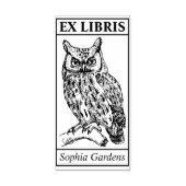 Ex Libris - Ewl Gummistempel (Prägung)