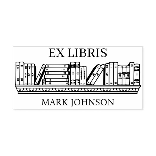 EX libris exlibris Bibliothek Buchzeichen Biblioth Gummistempel (Prägung)