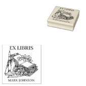 EX libris exlibris Bibliothek Buchzeichen Biblioth Gummistempel (Stempel)