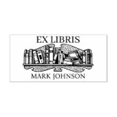 EX libris exlibris Bibliothek Buchzeichen Biblioth Gummistempel (Prägung)