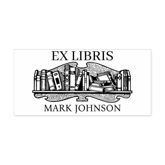 EX libris exlibris Bibliothek Buchzeichen Biblioth Gummistempel (Prägung)