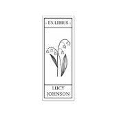 EX libris exlibris Bibliothek Buchzeichen bluebell Gummistempel (Prägung)