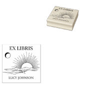 EX libris exlibris Bibliothek Buchzeichen Sonnenmo Gummistempel (Stempel)