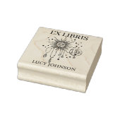 EX libris exlibris Bibliothek Buchzeichen Sonnenmo Gummistempel (Stempel)