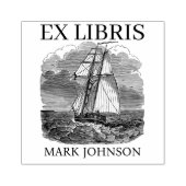 EX libris exlibris Buchzeichen der Bücherbibliothe Gummistempel (Prägung)