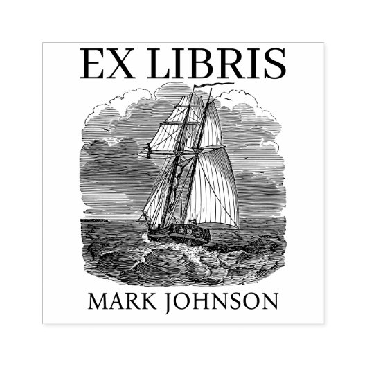 EX libris exlibris Buchzeichen der Bücherbibliothe Gummistempel (Prägung)