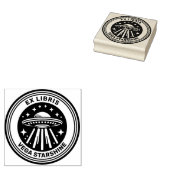 Ex Libris - fliegender Saucer Gummistempel (Stempel)