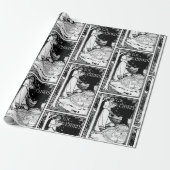 Ex Libris Frauen lesen Geschenkpapier (Ungerollt)