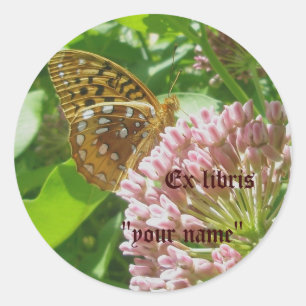 Ex Libris Fritillary Stickers zum Anpassen
