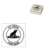 Ex-libris-Frosch-Buchzeichen Gummistempel (Stempel)