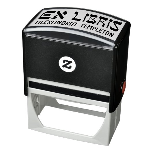 Ex Libris Hebrew Style Text #2 Bibliotheksname Permastempel (Produkt)