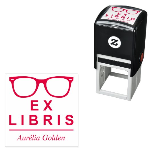 Ex Libris - Hipster Permastempel (Beispiel)