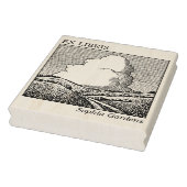 Ex Libris - Imaginäre Landschaft mit Cloud Gummistempel (Stempel)