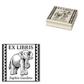 Ex Libris - Indischer Elefant - grenzt an Gummistempel (Stempel)
