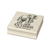 Ex Libris - Indischer Elefant Gummistempel (Stempel)