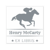 Ex Libris | Jockey Horse Permastempel (Design)