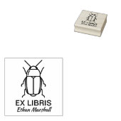 Ex Libris - Käfer/Bug Gummistempel (Stempel)