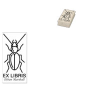 Ex Libris - Käfer/Bug v2 Gummistempel (Stempel)
