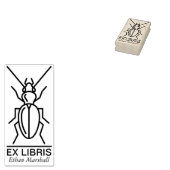 Ex Libris - Käfer/Bug v2 Gummistempel (Stempel)