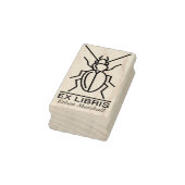 Ex Libris - Käfer/Bug v2 Gummistempel (Stempel)