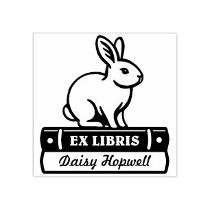 Ex Libris - Kaninchen Gummistempel