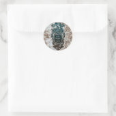 Ex Libris Kartusche & Cherubs Aufkleber (Tasche)