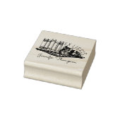 Ex Libris Katze virtuelle Bibliothek Gummistempel (Stempel)