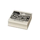 Ex Libris - Landschaft des ländlichen Raums 02 Gummistempel (Stempel)