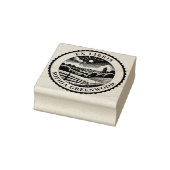 Ex Libris - Landschaft des ländlichen Raums 03 Gummistempel (Stempel)