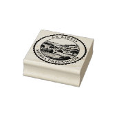 Ex Libris - Landschaft des ländlichen Raums 07 Gummistempel (Stempel)