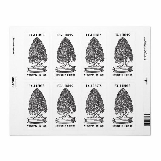 Ex-libris Letterpress-Buchzeichen (Vorne)