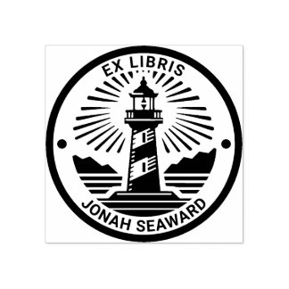 Ex Libris - Leuchtturm 02 Gummistempel