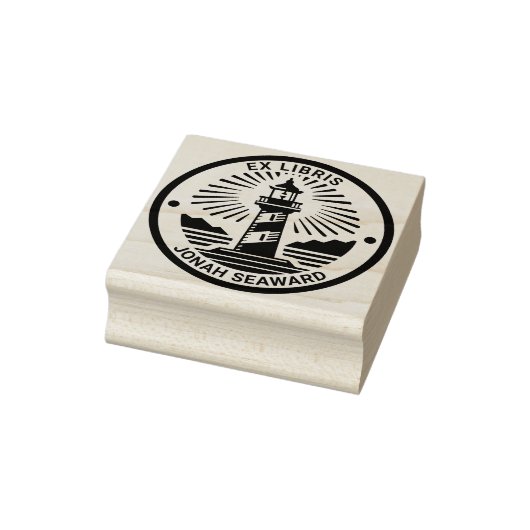 Ex Libris - Leuchtturm 02 Gummistempel (Stempel)