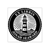 Ex Libris - Leuchtturm Gummistempel (Prägung)