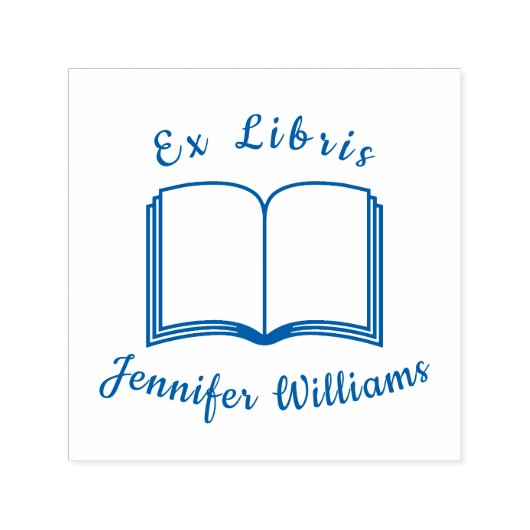 Ex Libris Library Custom Teacher Name und Buch Permastempel (Design)