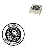 Ex Libris - Lion Gummistempel (Stempel)