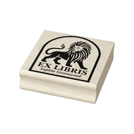 Ex Libris - Lion Gummistempel (Stempel)