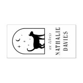 Ex Libris | Magic Moon Stars & Cat Library Book Permastempel (Design)