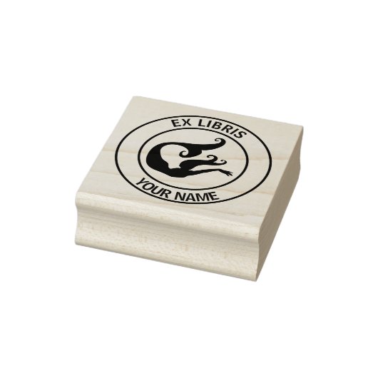 Ex libris mermaid Buchzeichen Gummistempel (Stempel)