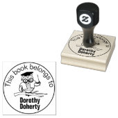 Ex Libris mit Lehrerauwl | Personalisierbar Gummistempel (Stempel)
